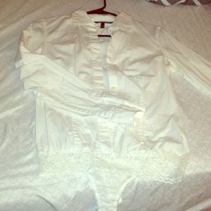 Victoria secret button up body suit